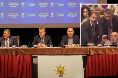 AK Parti Trabzon İl Danışma Meclisi Toplantısı'nda gerginlik!