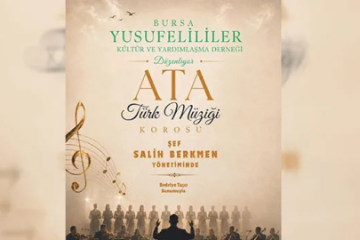 Bursa'da ATA Türk Müziği Korosu konser verdi