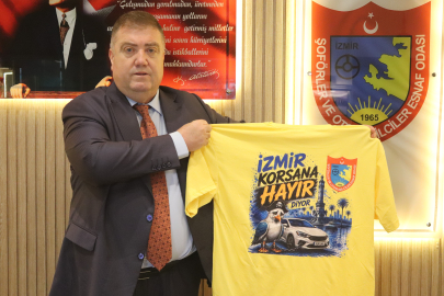 İzmir'de taksicilerden ‘korsana hayır’ mesajı