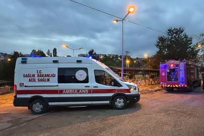 Karabük'te ardiyede çıkan yangın evlere sıçramadan söndürüldü