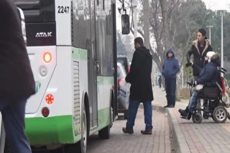 Bursa'da engelli yolcuyu almayan otobüs şoförüne ceza!