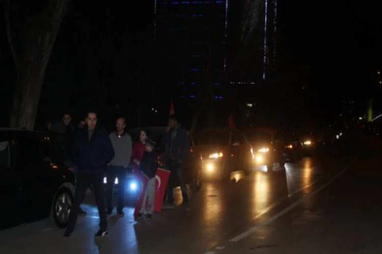 Bursa'da Afrin harekatına destek konvoyu