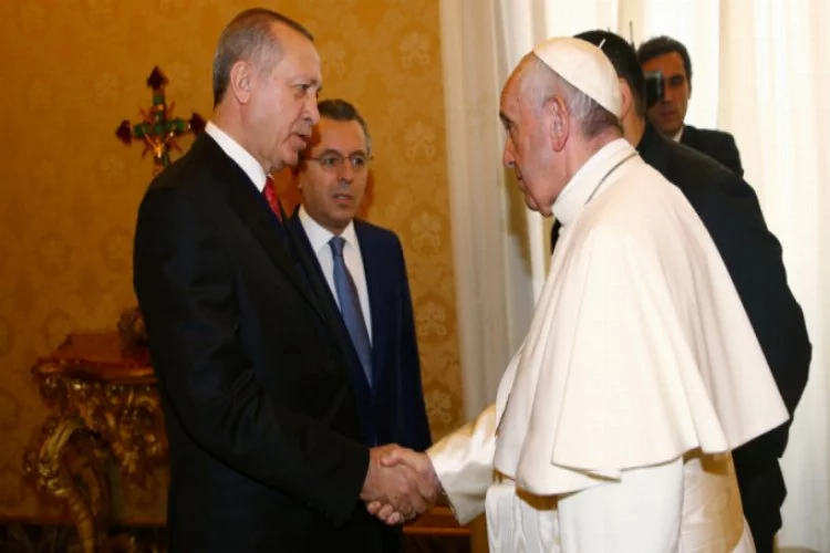 Erdoğan Vatikan'da: Kritik görüşme sona erdi