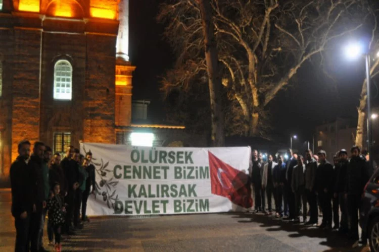 Bursa'da Zeytin Dalı Harekatı'na destek