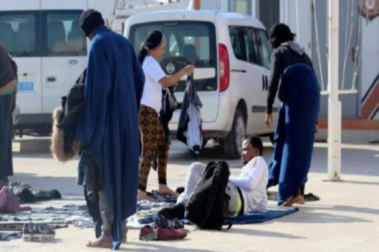 Ayvalık'ta 55 kaçak göçmen yakalandı