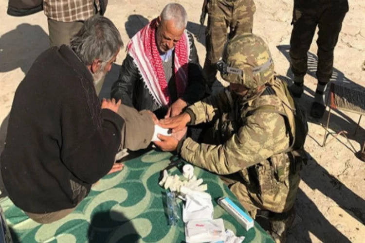 TSK Afrin'de yardım ve şifa dağıttı