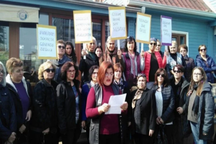 Bursalı kadınlar çocuk istismarlarına tepki gösterdi