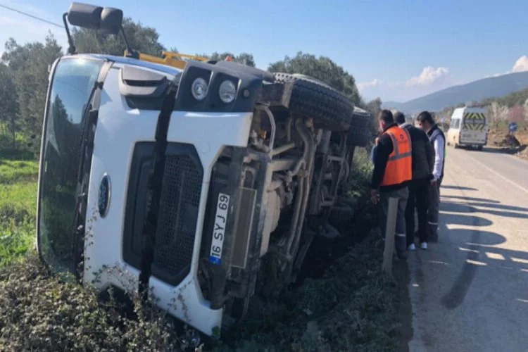 Bursa'da kamyon kazası