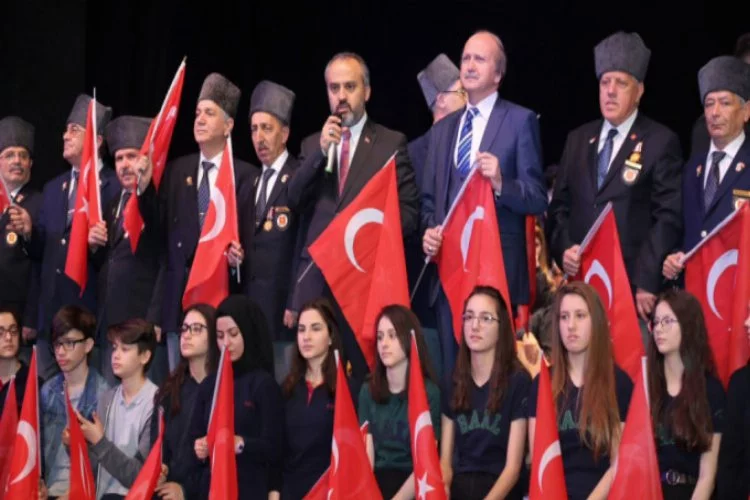Bursa'da 'Mehmetçiğe Destek, Şehitlere Saygı'