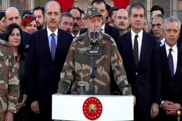 Cumhurbaşkanı Erdoğan kamuflaj giyip sınır karakoluna gitti