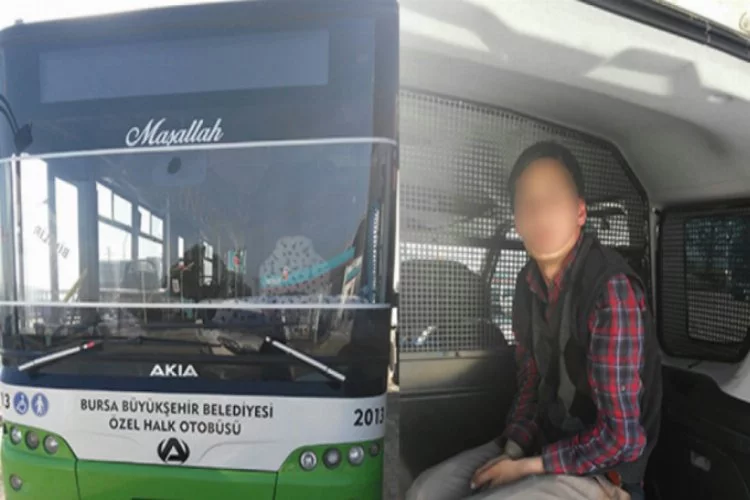 Bursa'da zihinsel engelli genç özel halk otobüsünü kaçırınca...