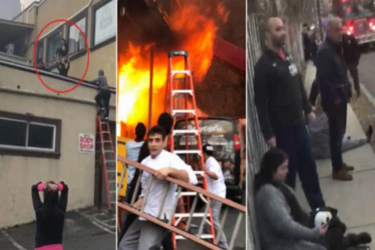 ABD'de Türk restoranında feci yangın! Balkondan atlayarak kurtuldular