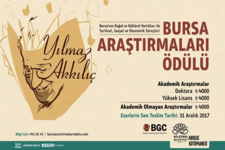 Bursa'da Yılmaz Akkılıç araştırma ödüllerinin kazananları belli oldu