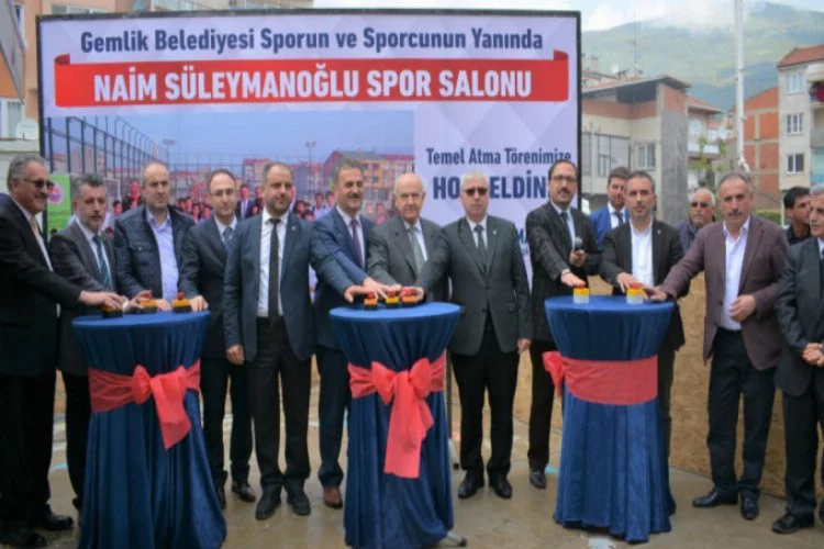 Bursa'da yeni spor salonunun temelleri atıldı