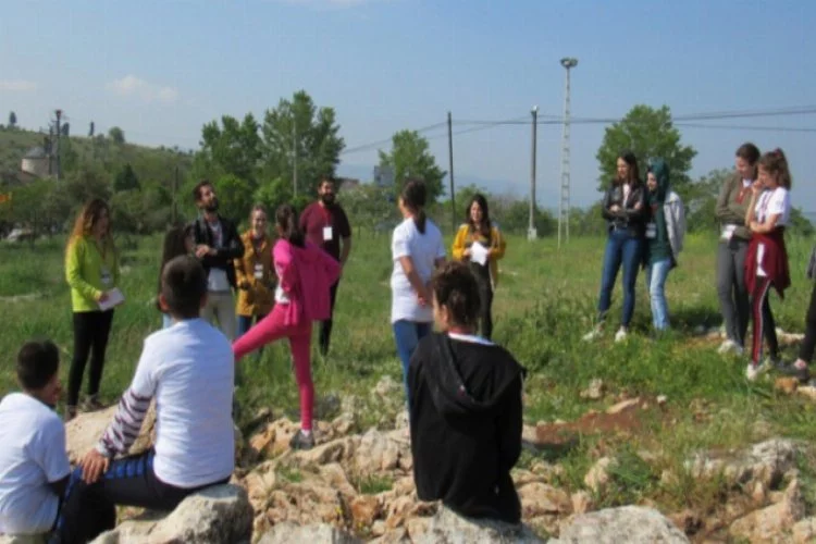 Bursalı çocukların arkeolojik kazı heyecanı