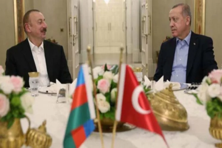 Cumhurbaşkanı Erdoğan, Aliyev onuruna akşam yemeği verdi