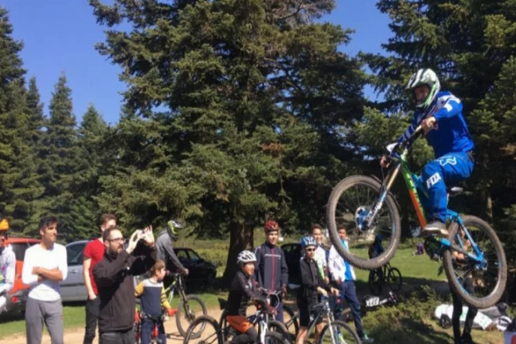 Dağ bisikletçileri Uludağ'da buluştu