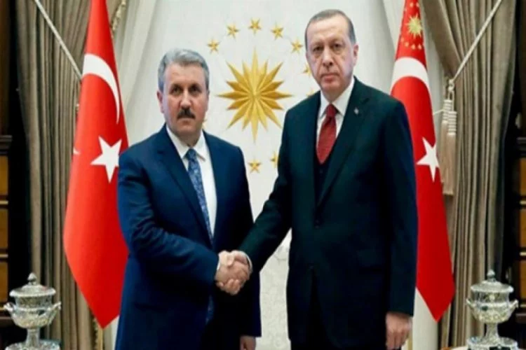 Cumhurbaşkanı Erdoğan, BBP Lideri Destici ile görüşüyor