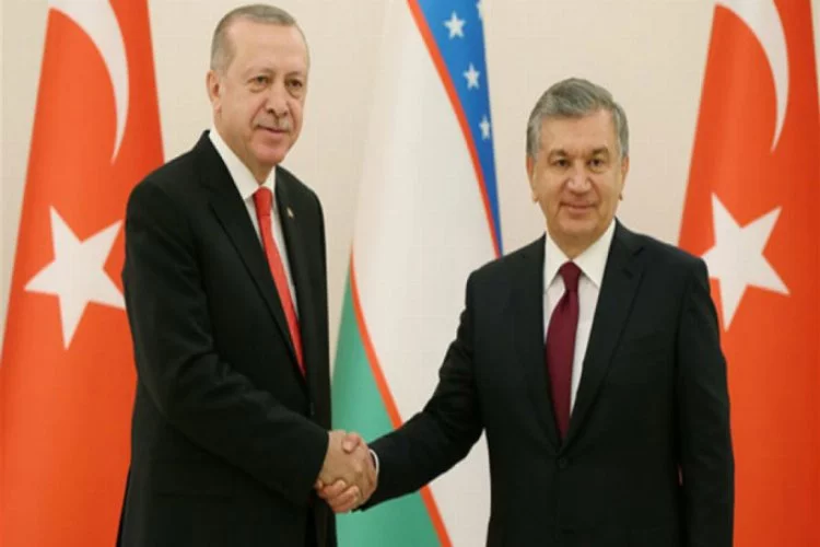 Cumhurbaşkanı Erdoğan ve Özbek mevkidaşı ile ortak açıklama