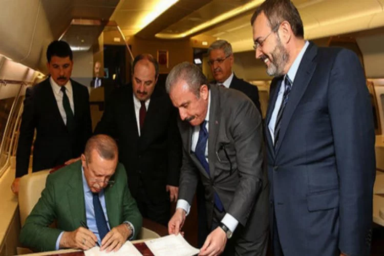 Erdoğan Cumhur ittifakı protokolünü imzaladı