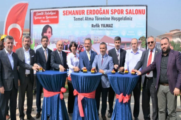 Bursa'da Semanur Erdoğan Spor Salonu'nun temeli atıldı