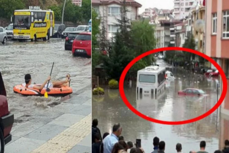 Ankara bugün de sağanak yağışa teslim!
