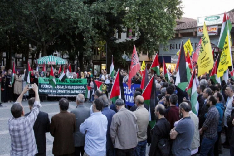 Bursa'da ABD ve İsrail protestosu