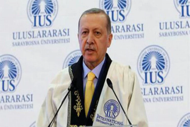 Erdoğan'a fahri doktora unvanı verildi