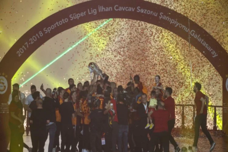Galatasaray'dan şampiyonluk kutlaması