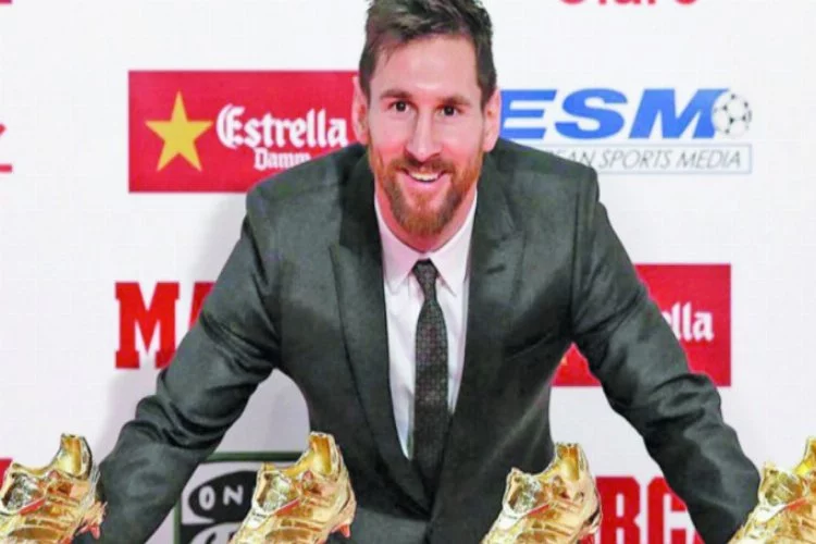 Lionel Messi 5. kez Altın Ayakkabı'yı aldı