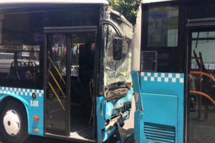 3 özel halk otobüsü çarpıştı: Çok sayıda yaralı