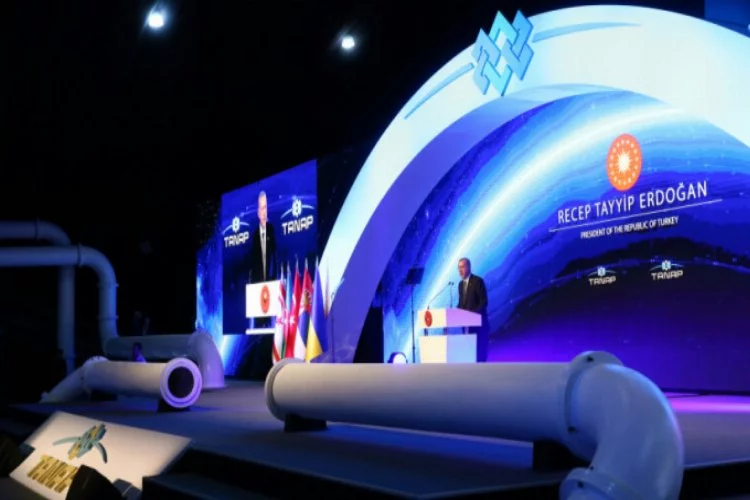 Erdoğan'dan TANAP açılışında doğalgaz müjdesi