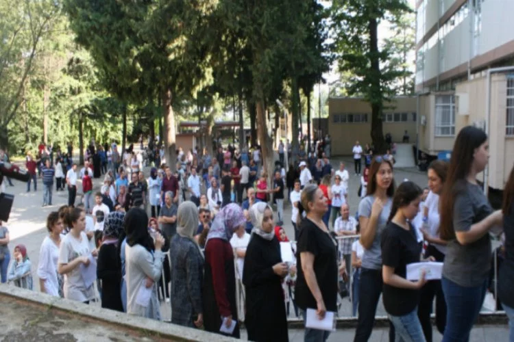 Bursa'da sınav heyecanı