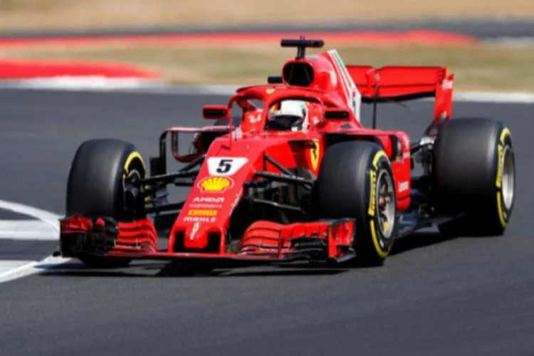 Büyük Britanya Grand Prix'sinde kazanan Vettel