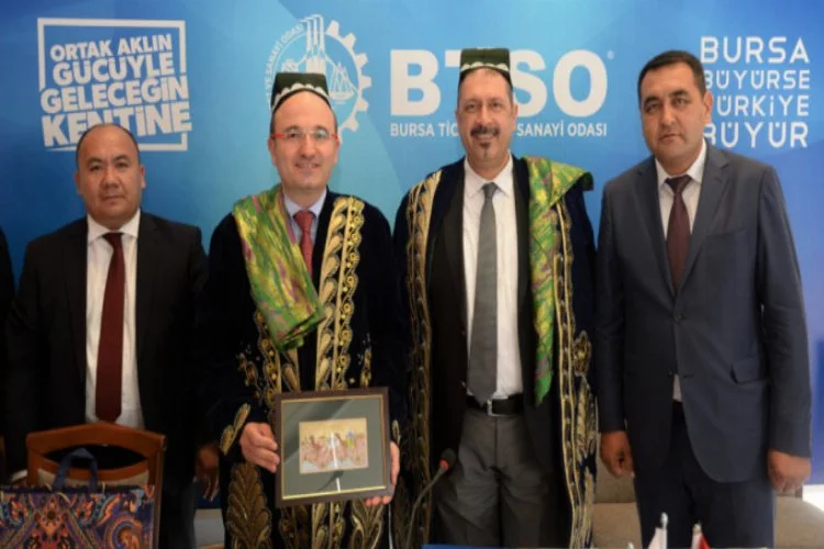 BTSO, Özbekistan'dan misafirlerini ağırladı