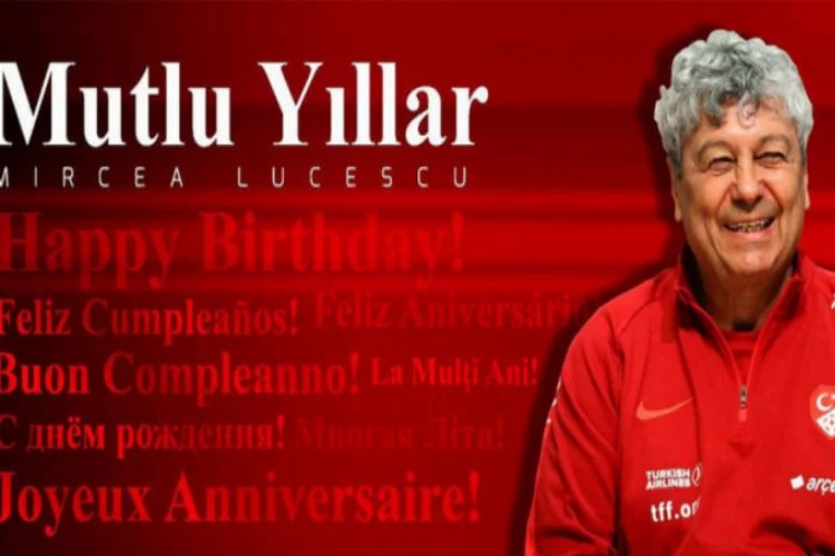 TFF, Lucescu'nun doğum gününü kutladı