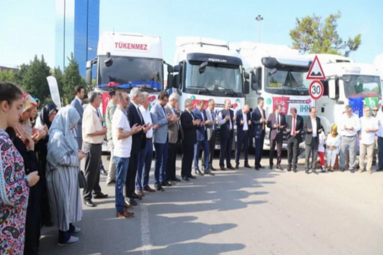 Bursa'dan Suriye'ye yardım konvoyu