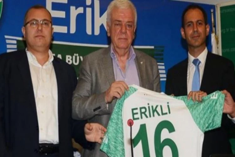 Bursaspor'un forma kol sponsoru Erikli oldu