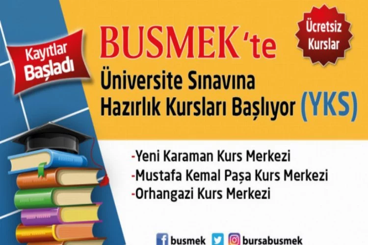 BUSMEK'ten üniversiteye hazırlık kursu