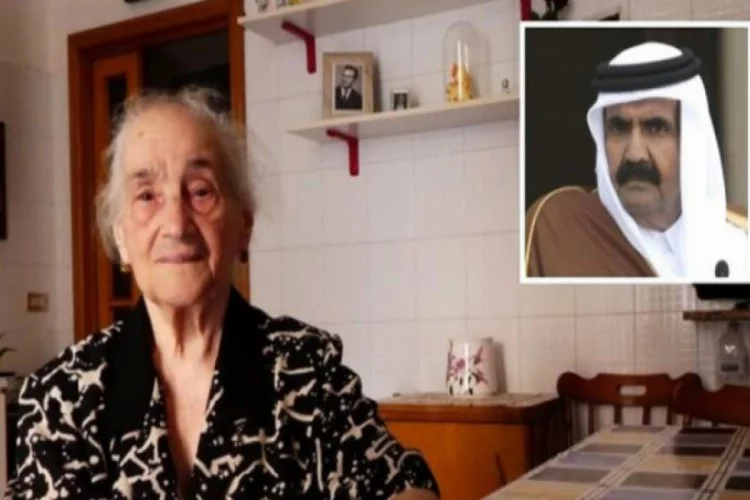 Katar Emiri'nin babasından İtalyan kadına jest