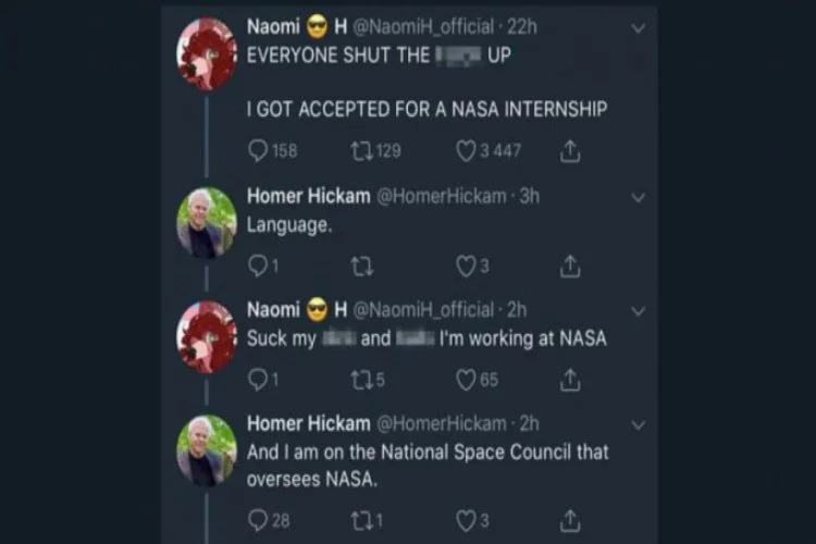 Küfürbaz stajyer NASA'yı karıştırdı