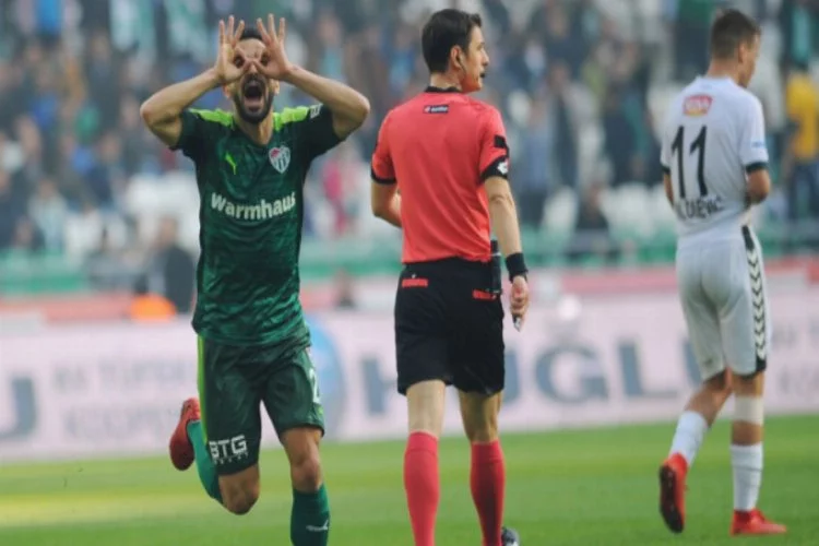 Bursaspor, Konyaspor'a karşı üstün