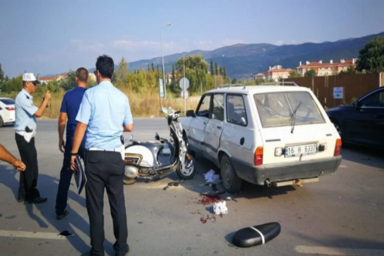 Bursa'da korkunç kaza! Kanlar içerisinde yere yığıldı