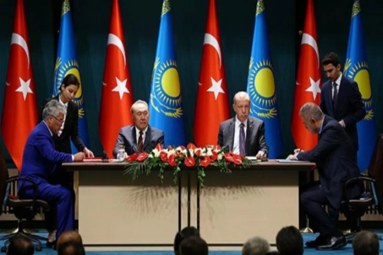 Cumhurbaşkanı Erdoğan ve Nazarbayev'den ortak basın toplantısı