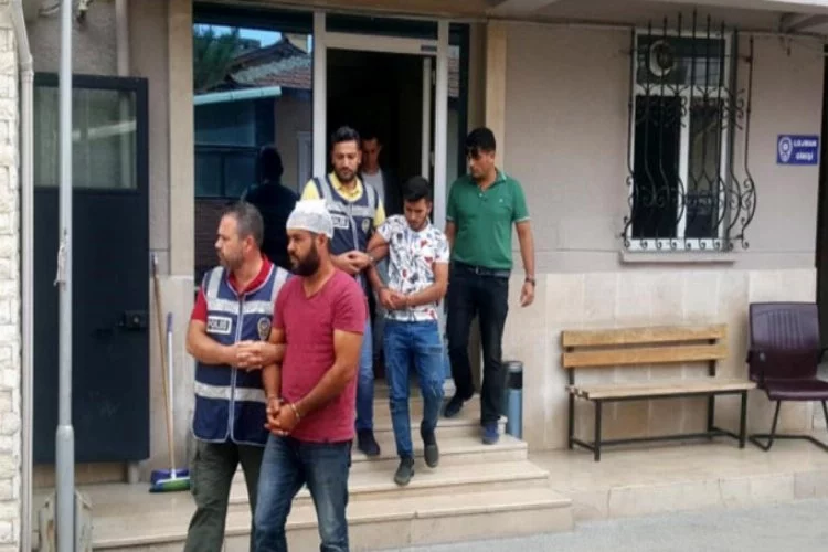 Bursa'da suçüstü yakalandılar
