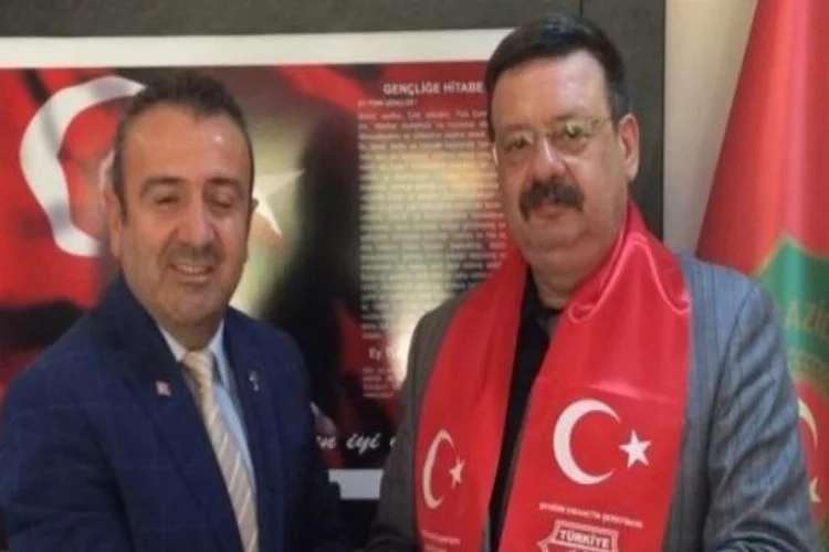 MHP Bursa İl Başkanı Coşkun'dan TÜMŞAD'a ziyaret