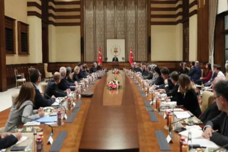 Cumhurbaşkanı Erdoğan ABD'li şirketlerin Türkiye temsilcileriyle buluştu