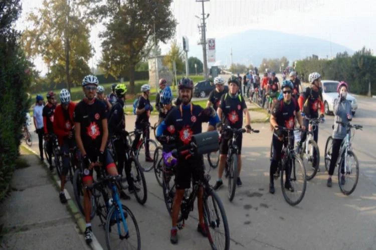 Bisikletçiler, Bursa'da buluştu