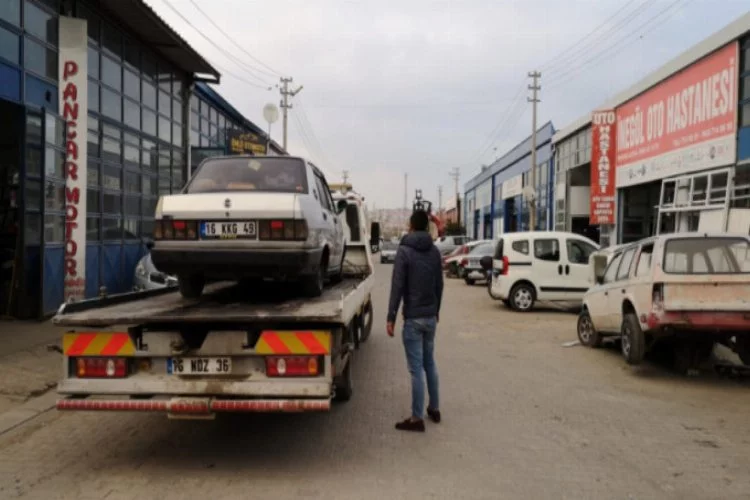 Bursa'da kamyonları gözüne kestirmişti...