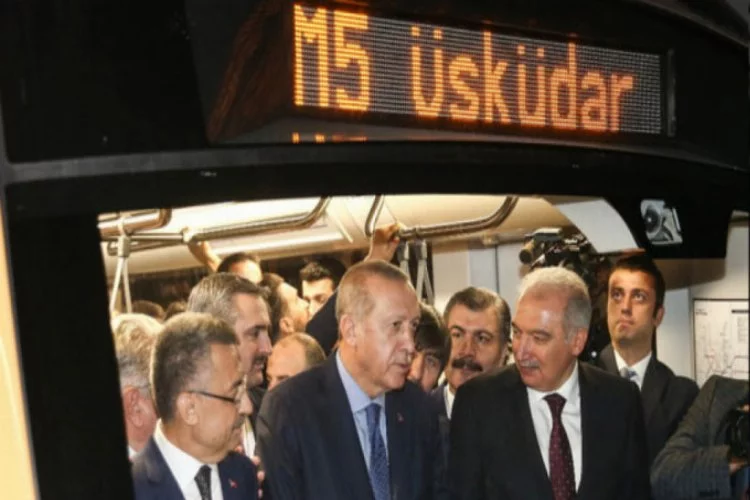 Üsküdar-Çekmeköy-Sancaktepe metro hattının ikinci etabı açıldı
